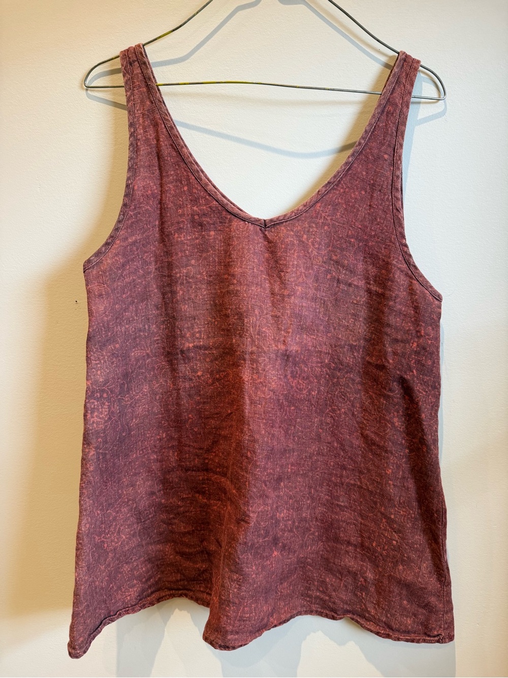 Maiwa women’s linen block print tank